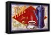 Time for a Cup'a Joe-Kate Ward Thacker-Framed Stretched Canvas