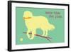 Time For Play - Green Version-Dog is Good-Framed Art Print