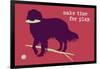 Time For Play - Red Version-Dog is Good-Framed Art Print