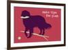 Time For Play - Red Version-Dog is Good-Framed Art Print