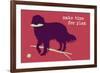 Time For Play - Red Version-Dog is Good-Framed Art Print