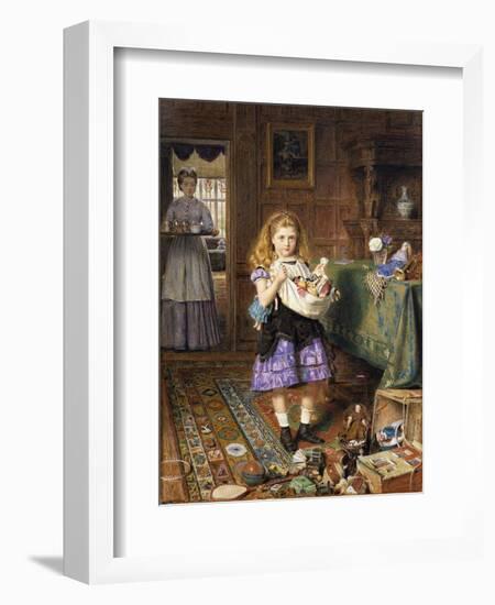 Time for Tea-George Goodwin Kilburne-Framed Giclee Print