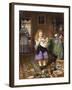 Time for Tea-George Goodwin Kilburne-Framed Giclee Print