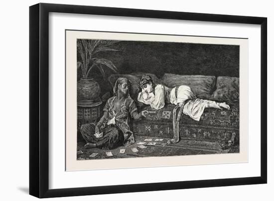 Time in the Harem, Egypt, 1879-null-Framed Giclee Print