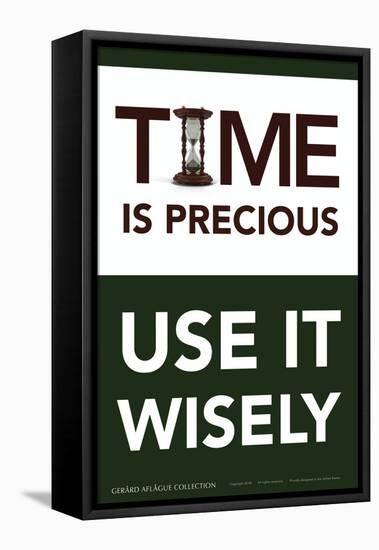 Time is Precious - Use It Wisely-Gerard Aflague Collection-Framed Stretched Canvas