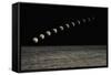 Time Lapse Moon-null-Framed Stretched Canvas