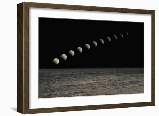Time Lapse Moon-null-Framed Photographic Print
