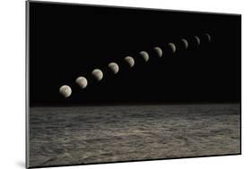 Time Lapse Moon-null-Mounted Photographic Print