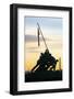 Time Lapse of the Statue of Iwo Jima U S Marine Corps Memorial at Arlington National Cemetery-Gavin Hellier-Framed Photographic Print