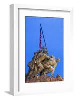 Time Lapse of the Statue of Iwo Jima U S Marine Corps Memorial at Arlington National Cemetery-Gavin Hellier-Framed Photographic Print