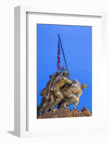 Time Lapse of the Statue of Iwo Jima U S Marine Corps Memorial at Arlington National Cemetery-Gavin Hellier-Framed Photographic Print