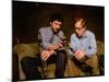 Time Magazine Sr. Editor Thomas Sancton Sitting with Woody Allen, Comparing Instruments-Ted Thai-Mounted Premium Photographic Print