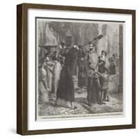 Time of the Persecution of the Christian Reformers in Paris, in 1559-James Clarke Hook-Framed Giclee Print