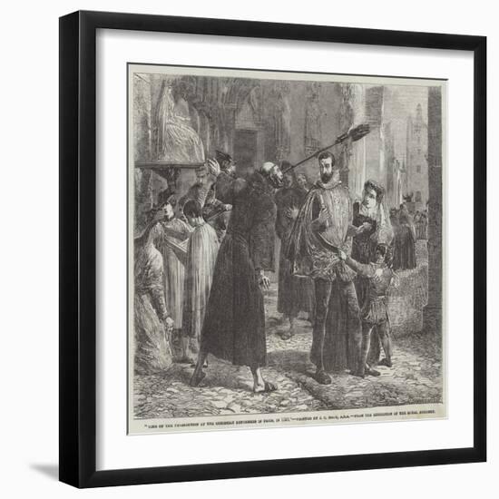 Time of the Persecution of the Christian Reformers in Paris, in 1559-James Clarke Hook-Framed Giclee Print