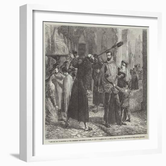 Time of the Persecution of the Christian Reformers in Paris, in 1559-James Clarke Hook-Framed Giclee Print