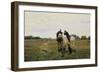 Time Off, Two Riders and Dogs, 1882-Nikolaj Kusnezow-Framed Giclee Print