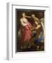 Time Orders Old Age to Destroy Beauty, 1746-Pompeo Girolamo Batoni-Framed Giclee Print
