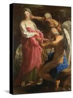 Time Orders Old Age to Destroy Beauty, 1746-Pompeo Girolamo Batoni-Stretched Canvas