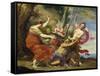 Time Overcome by Youth and Beauty-Simon Vouet-Framed Stretched Canvas