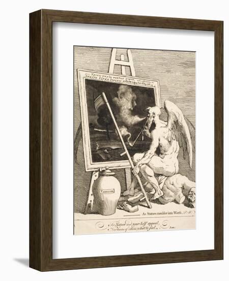 Time Smoking a Picture, March 1761-William Hogarth-Framed Giclee Print