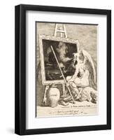 Time Smoking a Picture, March 1761-William Hogarth-Framed Giclee Print