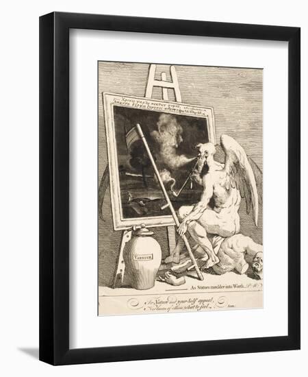 Time Smoking a Picture, March 1761-William Hogarth-Framed Giclee Print