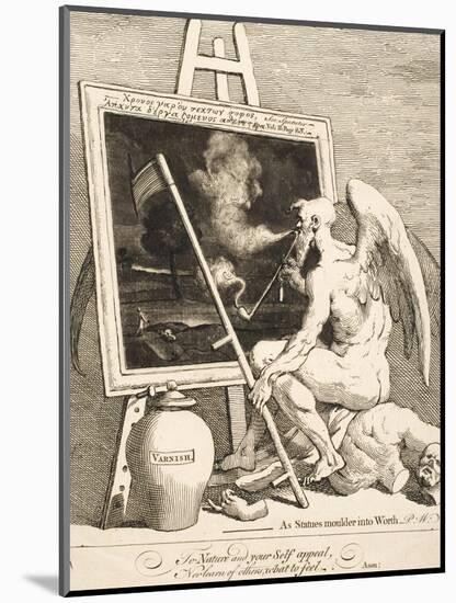 Time Smoking a Picture, March 1761-William Hogarth-Mounted Giclee Print