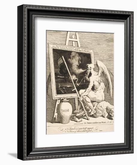 Time Smoking a Picture, March 1761-William Hogarth-Framed Giclee Print