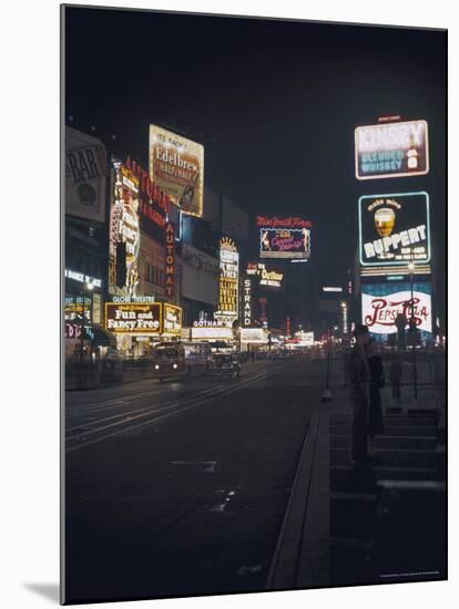 Time Square, New York, c.1946-null-Mounted Photographic Print