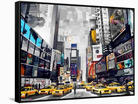 Time Square-James Grey-Framed Stretched Canvas