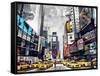 Time Square-James Grey-Framed Stretched Canvas