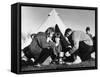 Time to Brew Up at a Winter Camp for Schoolchildren-Henry Grant-Framed Stretched Canvas