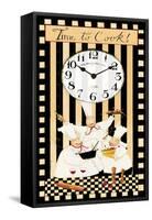 Time to Cook Clock-Dan Dipaolo-Framed Stretched Canvas