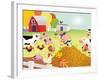 Time to Count - Farmyard - Turtle-Rob McClurkan-Framed Giclee Print