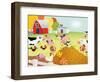 Time to Count - Farmyard - Turtle-Rob McClurkan-Framed Giclee Print