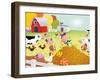 Time to Count - Farmyard - Turtle-Rob McClurkan-Framed Giclee Print