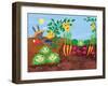 Time to Count-Garden - Turtle-Elisa Chavarri-Framed Premium Giclee Print