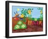 Time to Count-Garden - Turtle-Elisa Chavarri-Framed Premium Giclee Print