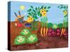 Time to Count-Garden - Turtle-Elisa Chavarri-Stretched Canvas