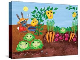 Time to Count-Garden - Turtle-Elisa Chavarri-Stretched Canvas