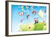 Time to Count - Kites - Turtle-Marcus Cutler-Framed Giclee Print