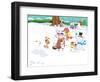 Time to Count-Snowmen - Turtle-Rob McClurkan-Framed Giclee Print