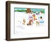 Time to Count-Snowmen - Turtle-Rob McClurkan-Framed Premium Giclee Print