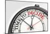 Time To Decide Concept Clock-donskarpo-Mounted Art Print
