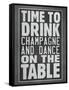 Time To Drink Champagne-null-Framed Stretched Canvas