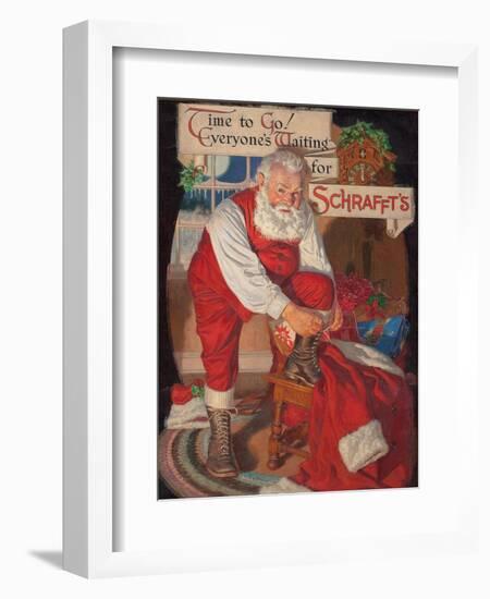 Time To Go!, Everyone's Waiting For Schrafft's-Walter Beach Humphrey-Framed Art Print