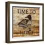 Time To Hunt Square II-Julie DeRice-Framed Art Print