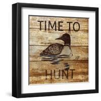 Time To Hunt Square II-Julie DeRice-Framed Art Print