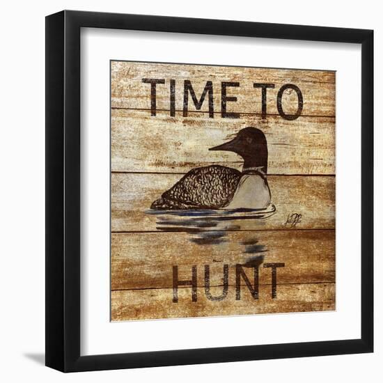 Time To Hunt Square II-Julie DeRice-Framed Art Print