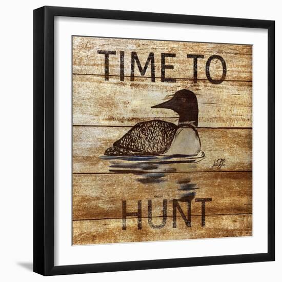 Time To Hunt Square II-Julie DeRice-Framed Art Print